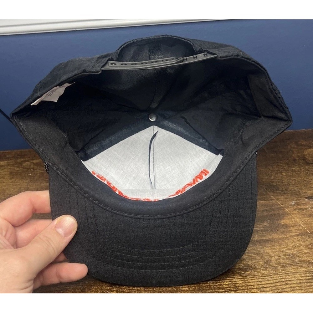 Vintage 90s Snapback Baseball Cap Magnitude Cigarettes Black Old Store Stock D2 - Picture 7 of 10